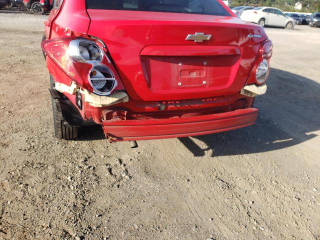 1G1JA5SH1G4169344 - 2016 CHEVROLET SONIC LS RED photo 9