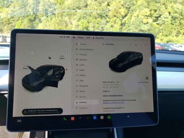 5YJYGDEE5MF078016 - 2021 TESLA MODEL Y BLACK photo 8