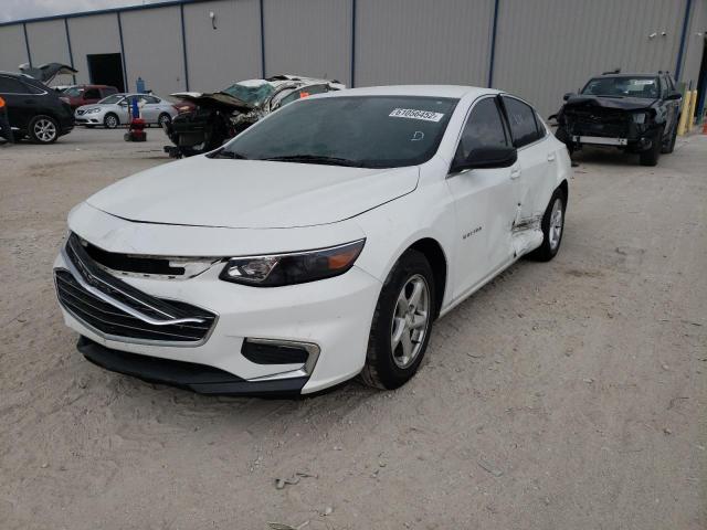 1G1ZB5ST2JF212427 - 2018 CHEVROLET MALIBU LS WHITE photo 2