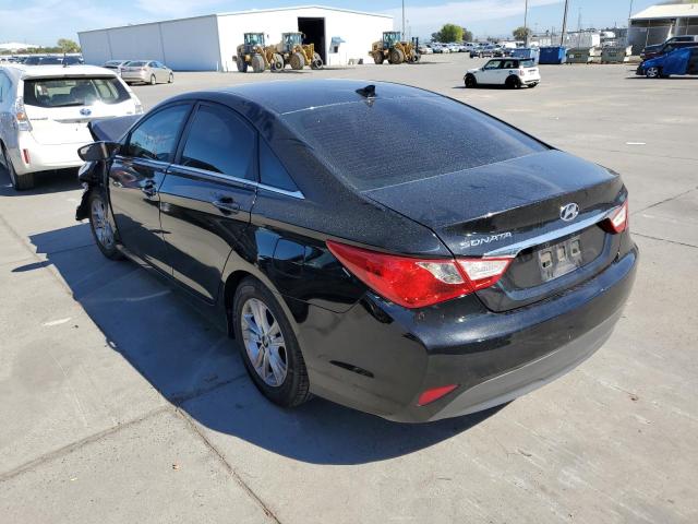 5NPEB4AC7EH865025 - 2014 HYUNDAI SONATA GLS BLACK photo 3