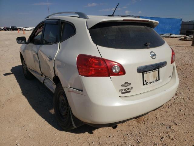 JN8AS5MV0EW713085 - 2014 NISSAN ROGUE SELE WHITE photo 3