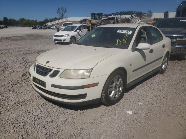 YS3FB49S851044287 - 2005 SAAB 9-3 LINEAR WHITE photo 2