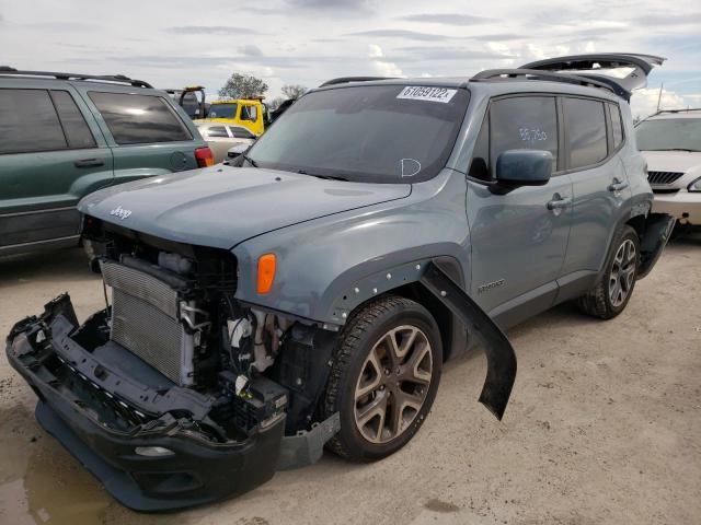 ZACCJABB3HPF97570 - 2017 JEEP RENEGADE L BLUE photo 2