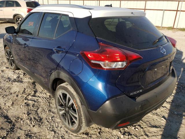 3N1CP5CU9KL498146 - 2019 NISSAN KICKS S BLUE photo 3