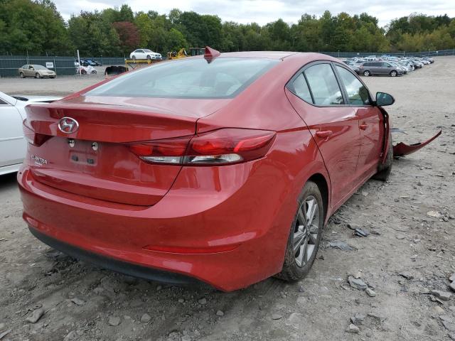 5NPD84LF7JH394344 - 2018 HYUNDAI ELANTRA SE RED photo 4