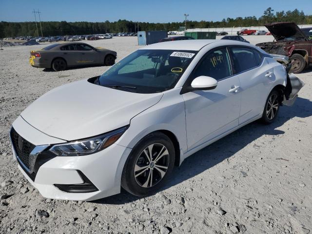 3N1AB8CV0NY202387 - 2022 NISSAN SENTRA SV WHITE photo 2