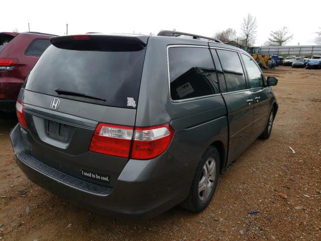 5FNRL38417B048867 - 2007 HONDA ODYSSEY EX GRAY photo 4