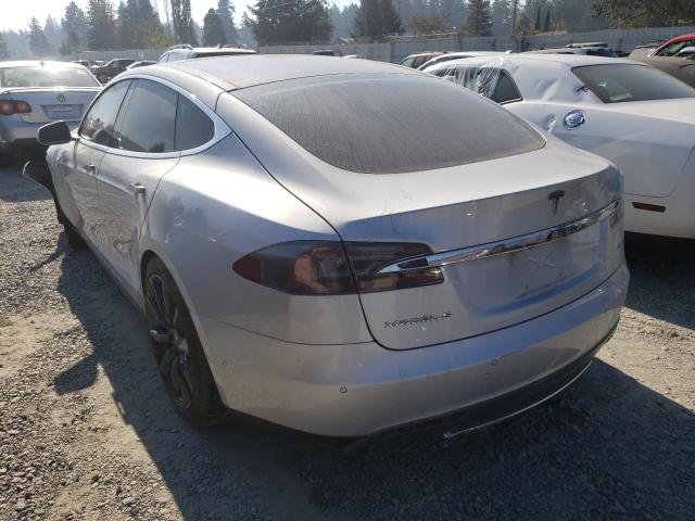 5YJSA1E22GF131660 - 2016 TESLA MODEL S SILVER photo 3