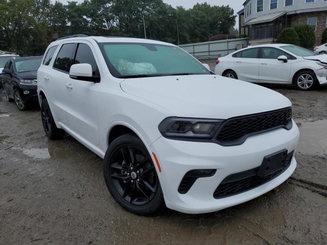 1C4RDJDG4MC****** - 2021 DODGE DURANGO GT WHITE photo 1