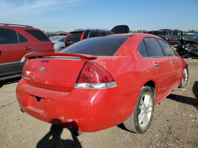 2G1WC5E3XD1196937 - 2013 CHEVROLET IMPALA LTZ RED photo 4