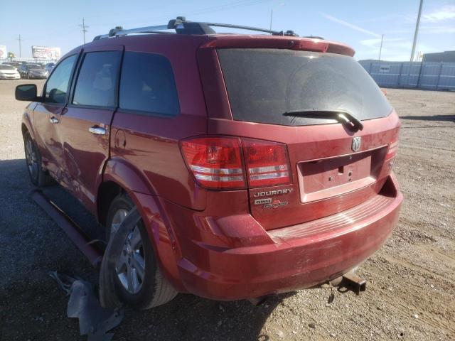 3D4GH67V29T139402 - 2009 DODGE JOURNEY R/ RED photo 3