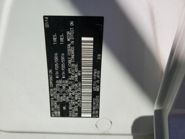 JTLZE4FE5EJ061661 - 2014 TOYOTA SCION XB Weiß Foto 10