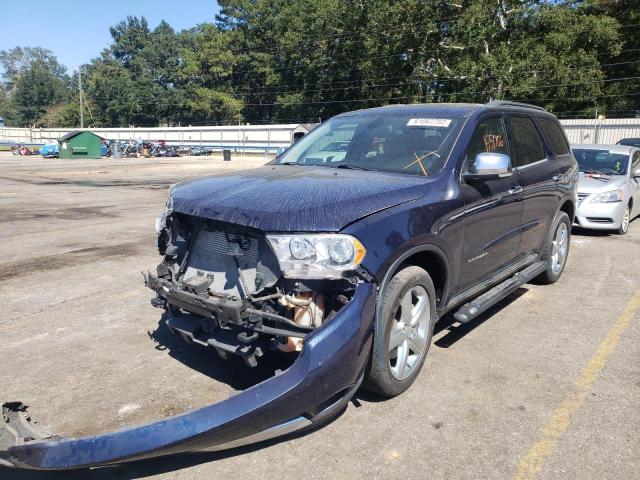 1C4SDJET2DC658848 - 2013 DODGE DURANGO CI BLUE photo 2