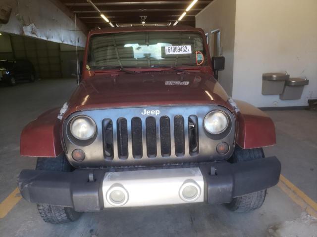 1J4GA59138L570390 - 2008 JEEP WRANGLER U BURGUNDY photo 9