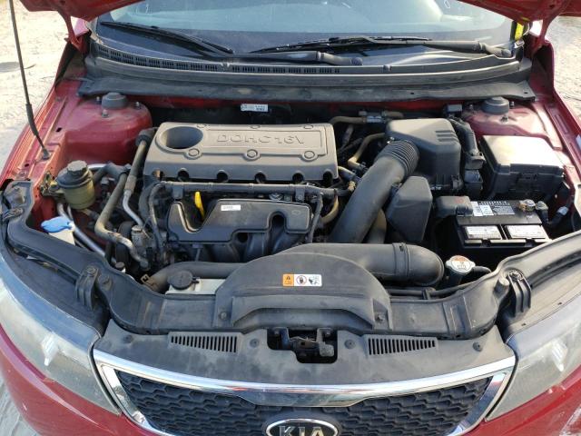 KNAFU5A2XD5664209 - 2013 KIA FORTE EX RED photo 7