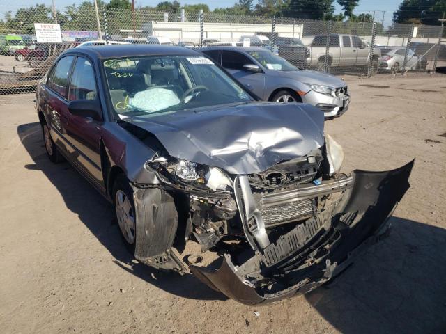 2HGES16355H624307 - 2005 HONDA CIVIC DX V GRAY photo 1