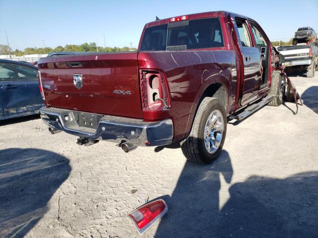 1C6RR7NT0HS580642 - 2017 RAM 1500 LARAM RED photo 4