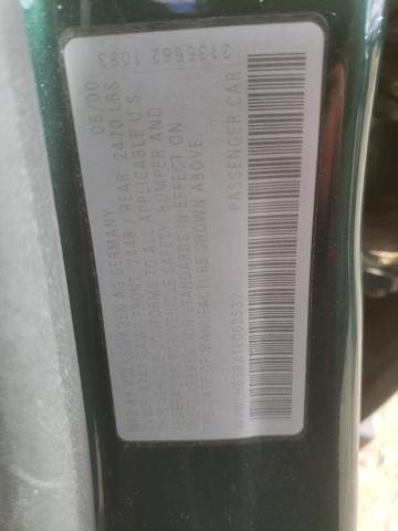 WVWLH63BX1E003532 - 2001 VOLKSWAGEN PASSAT GLX Yaşıl foto 10