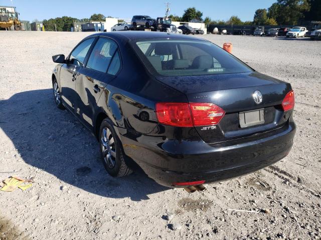 3VW2K7AJ4EM357539 - 2014 VOLKSWAGEN JETTA BASE 黑色 照片 3