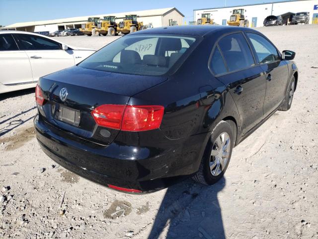 3VW2K7AJ4EM357539 - 2014 VOLKSWAGEN JETTA BASE 黑色 照片 4