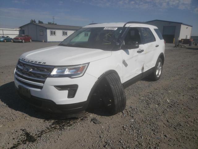 1FM5K7B85JGC49068 - 2018 FORD EXPLORER WHITE photo 2