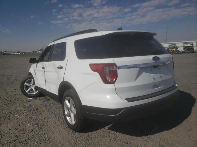 1FM5K7B85JGC49068 - 2018 FORD EXPLORER WHITE photo 3