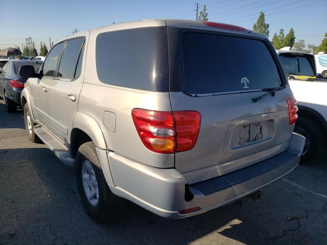 5TDZT34A32S094118 - 2002 TOYOTA SEQUOIA SILVER photo 3