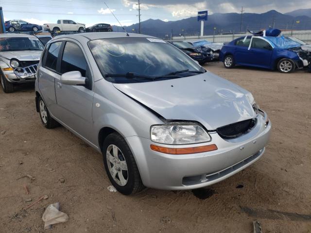 KL1TD66687B739073 - 2007 CHEVROLET AVEO BASE SILVER photo 1