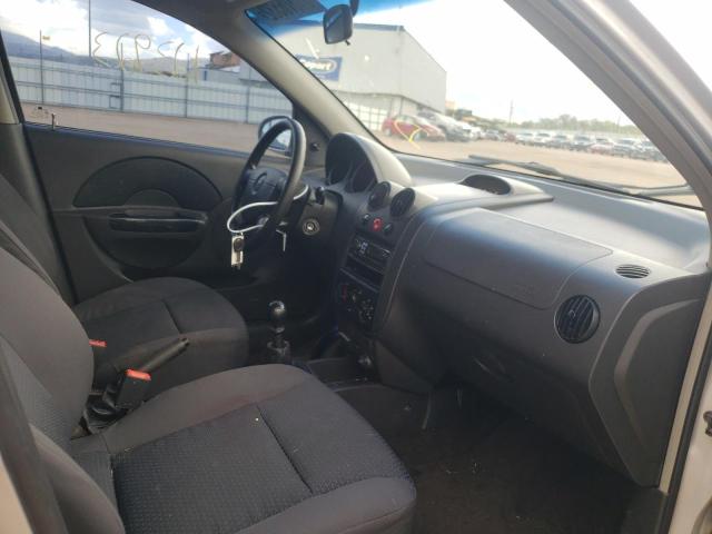 KL1TD66687B739073 - 2007 CHEVROLET AVEO BASE SILVER photo 5