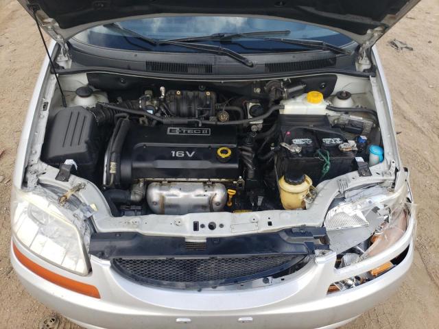 KL1TD66687B739073 - 2007 CHEVROLET AVEO BASE SILVER photo 7