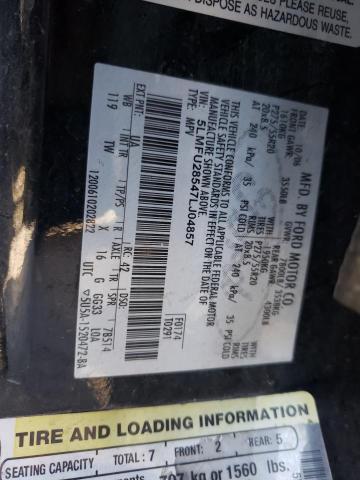 5LMFU28547LJ04857 - 2007 LINCOLN NAVIGATOR შავი ფოტო 10