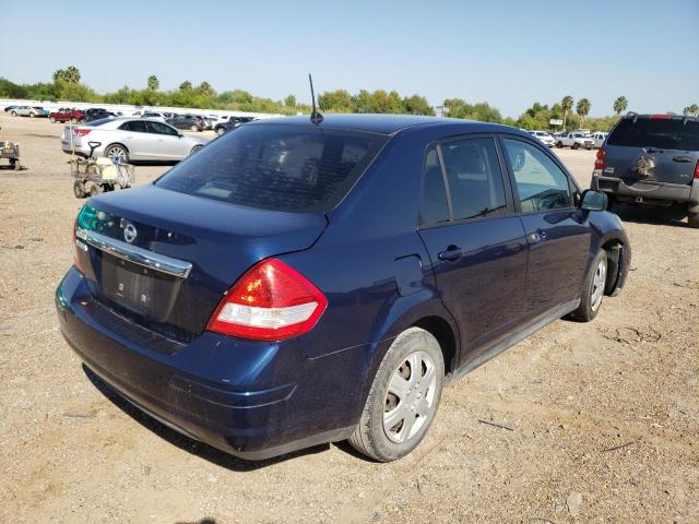 3N1BC11E79L439649 - 2009 NISSAN VERSA S BLUE photo 4