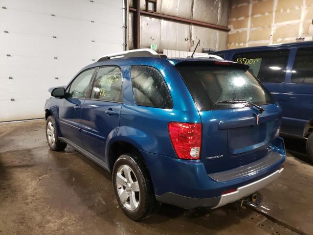 2CKDL63F176236534 - 2007 PONTIAC TORRENT BLUE photo 3