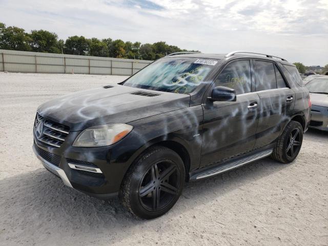 4JGDA5HB2CA051138 - 2012 MERCEDES-BENZ ML 350 4MA BLACK photo 2