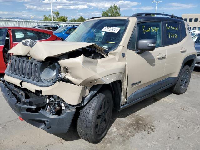 ZACCJBCB9HPE98014 - 2017 JEEP RENEGADE T TAN photo 2