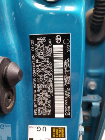 JTDKARFP3L3150489 - 2020 TOYOTA PRIUS PRIM 青色 照片 10