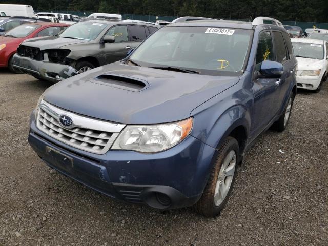 JF2SHGGC9BH760492 - 2011 SUBARU FORESTER T BLUE photo 2