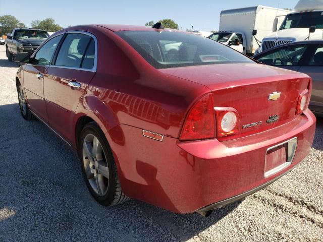 1G1ZC5E0XCF262588 - 2012 CHEVROLET MALIBU 1LT 红色 照片 3