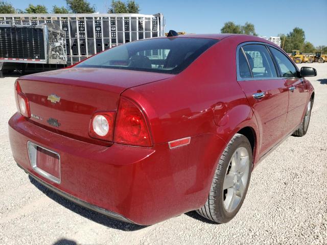 1G1ZC5E0XCF262588 - 2012 CHEVROLET MALIBU 1LT 红色 照片 4