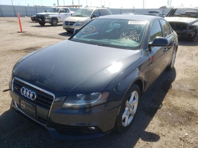 WAULF78K89N026241 - 2009 AUDI A4 2.0T QU BLACK photo 2