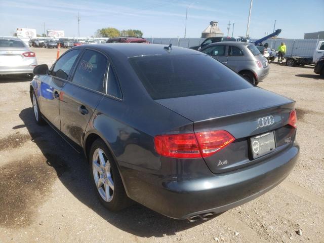 WAULF78K89N026241 - 2009 AUDI A4 2.0T QU BLACK photo 3