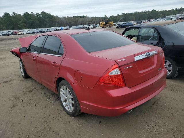 3FAHP0JG8AR365057 - 2010 FORD FUSION SEL RED photo 3