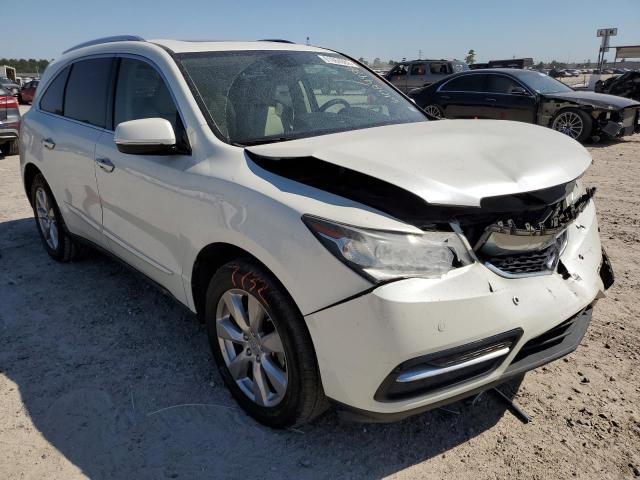 5FRYD4H83EB047359 - 2014 ACURA MDX ADVANC WHITE photo 1