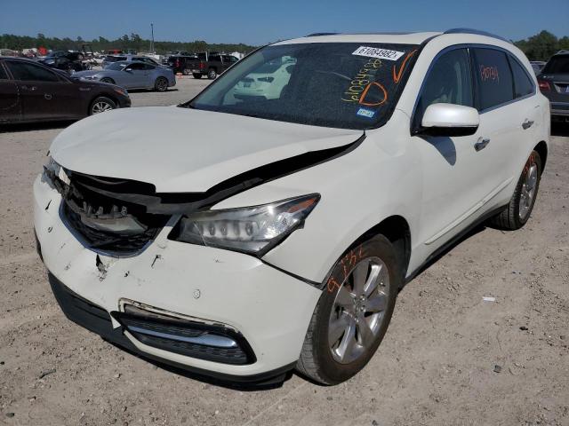 5FRYD4H83EB047359 - 2014 ACURA MDX ADVANC WHITE photo 2