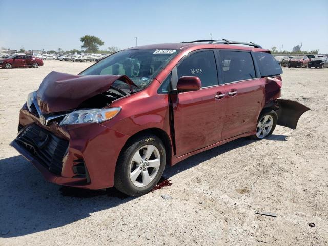 5TDKZ3DC7KS971842 - 2019 TOYOTA SIENNA LE RED photo 2