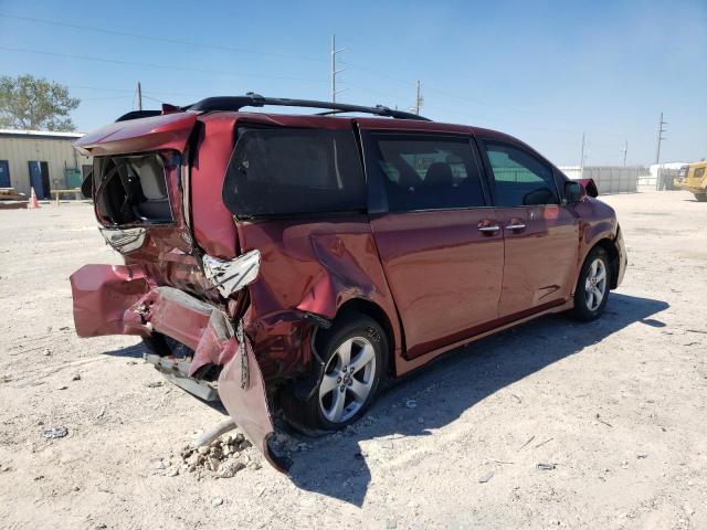 5TDKZ3DC7KS971842 - 2019 TOYOTA SIENNA LE RED photo 4