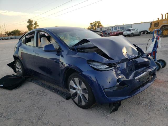 5YJYGDEE0MF212978 - 2021 TESLA MODEL Y أزرق صورة 1