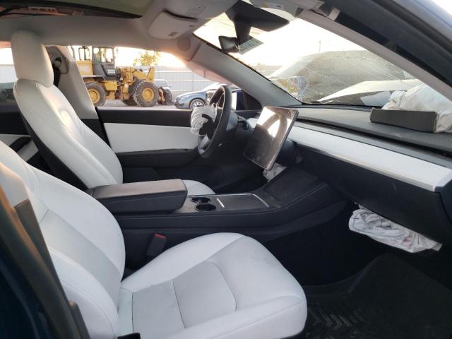 5YJYGDEE0MF212978 - 2021 TESLA MODEL Y أزرق صورة 5