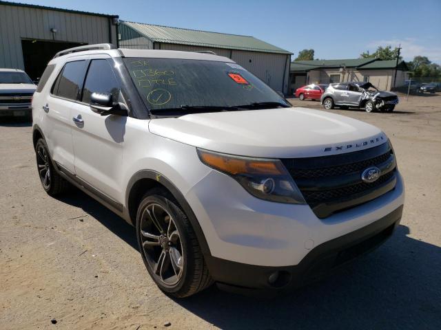 1FM5K8GT2DGB85241 - 2013 FORD EXPLORER WHITE photo 1