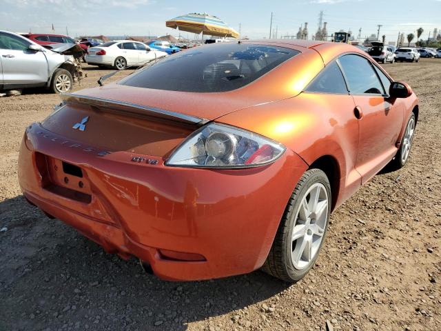 4A3AK34T26E019565 - 2006 MITSUBISHI ECLIPSE GT ORANGE photo 4